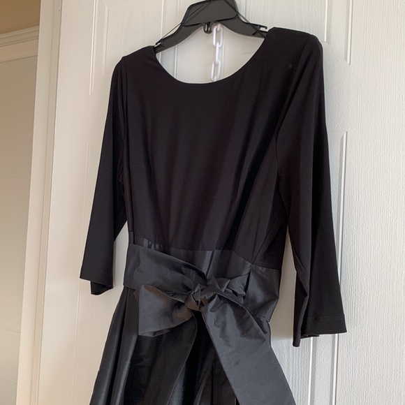 Adrianna Papell Knee-Length Satin Formal Gown - Picture 2 of 13